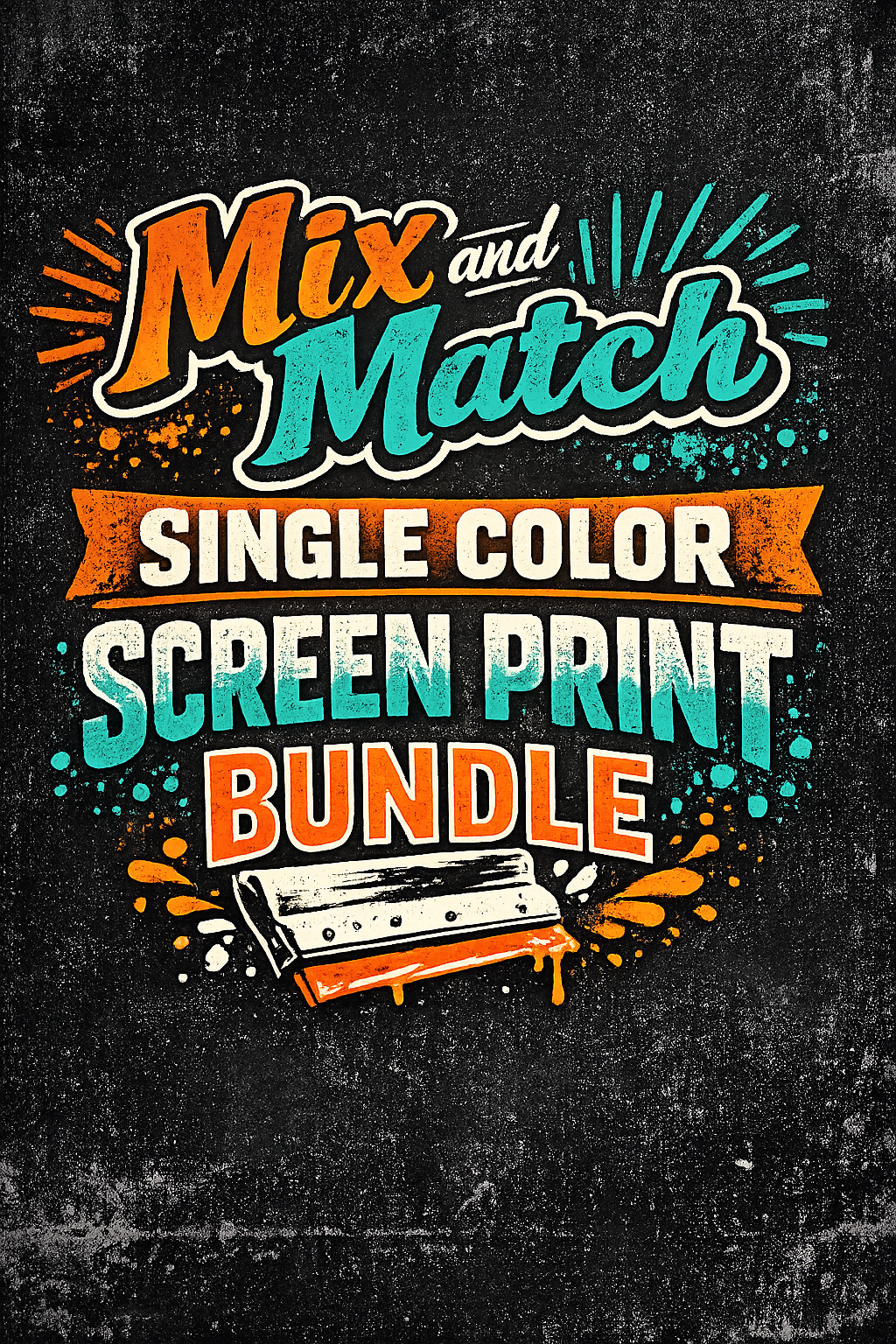 Mix and Match - Single Color Screen Print - 50 Pack - Thrifty Thursday