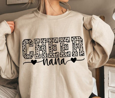 Cheer Nana Leopard - DTF TRANSFER