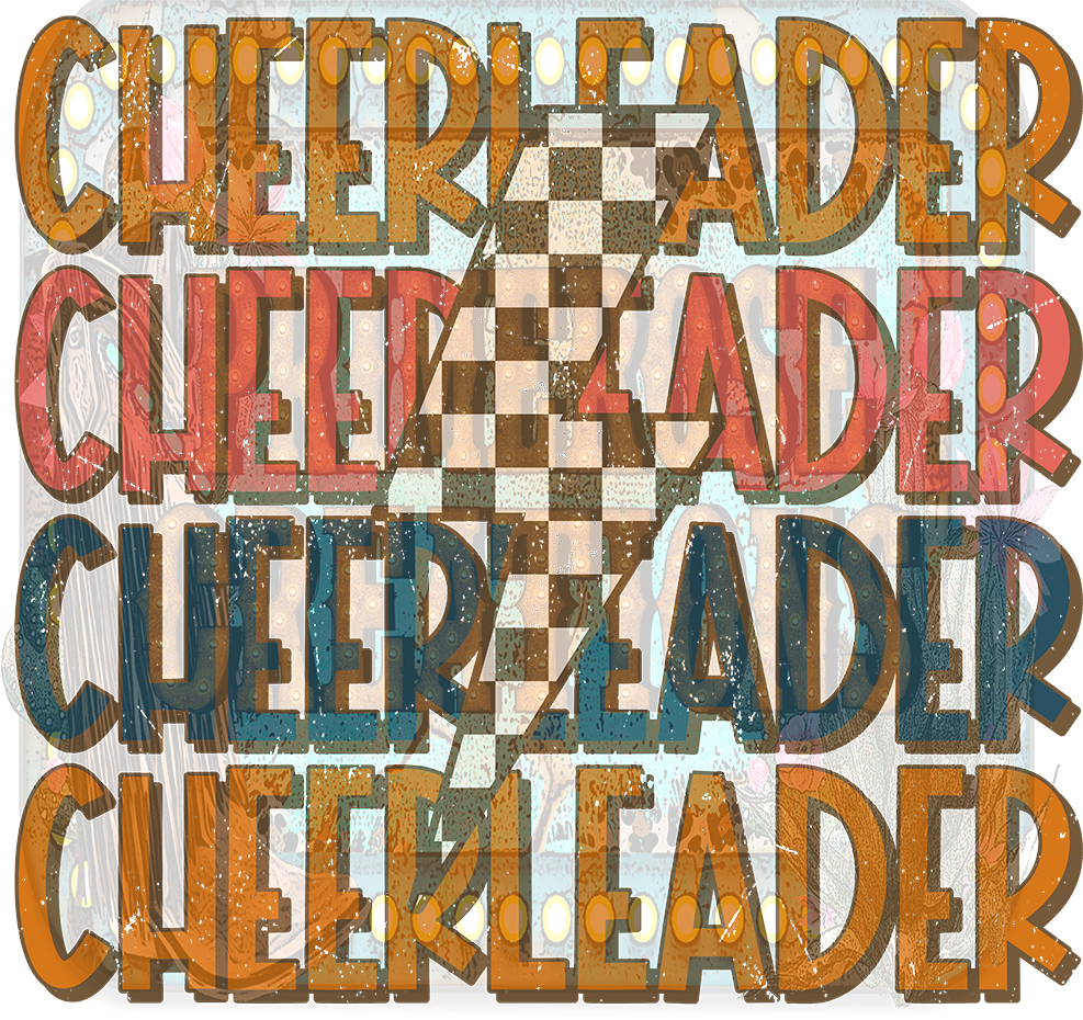 Cheerleader repeat lightening bolt