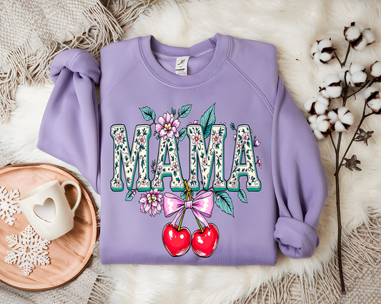 Cherry Mama Floral Coquette - DTF TRANSFER