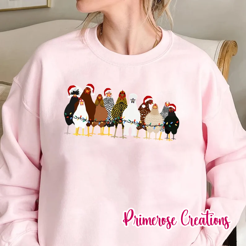 Christmas Chickens DTF
