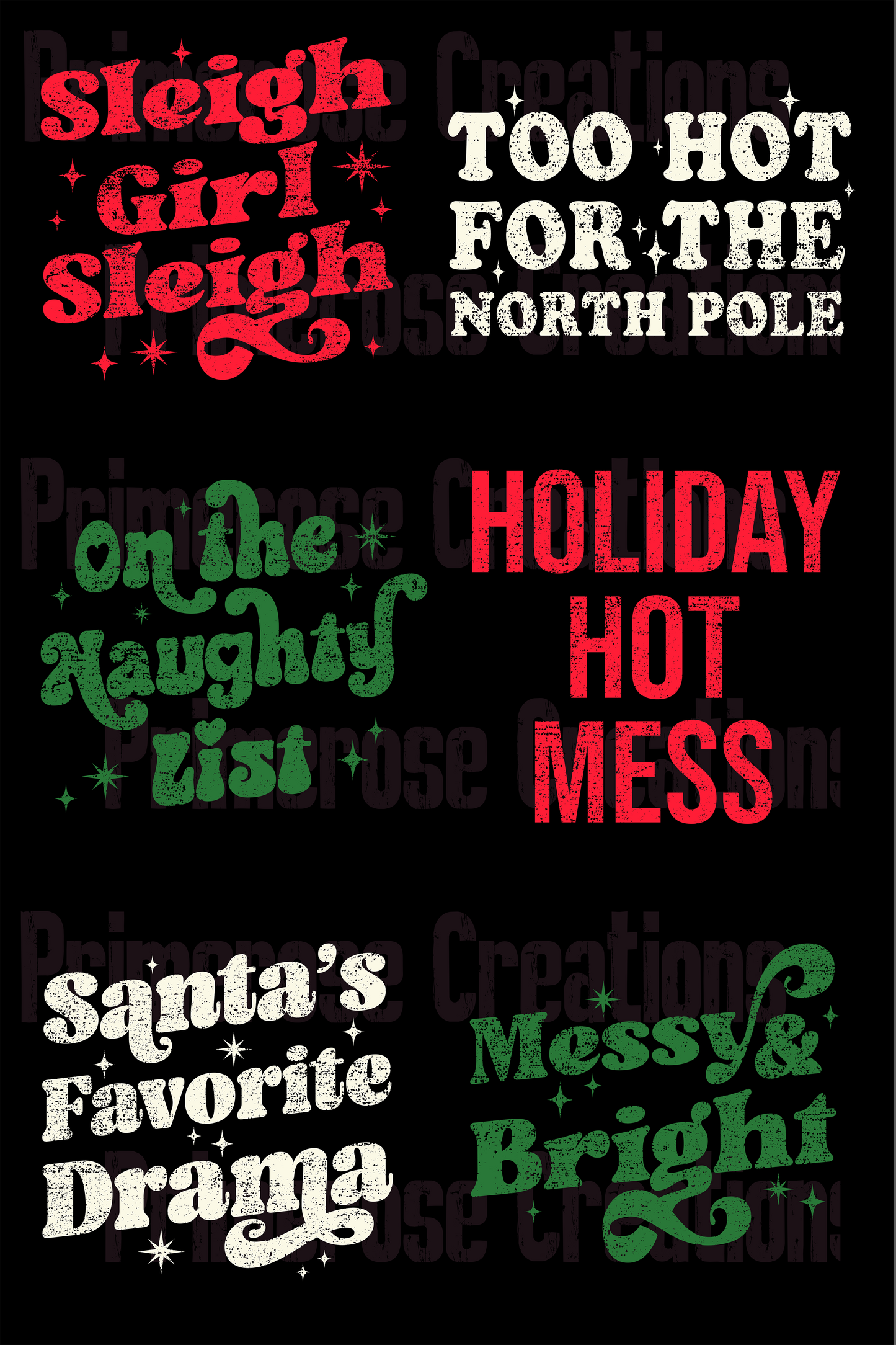 Christmas Sassy- Pre Made Gang Sheet 24X36