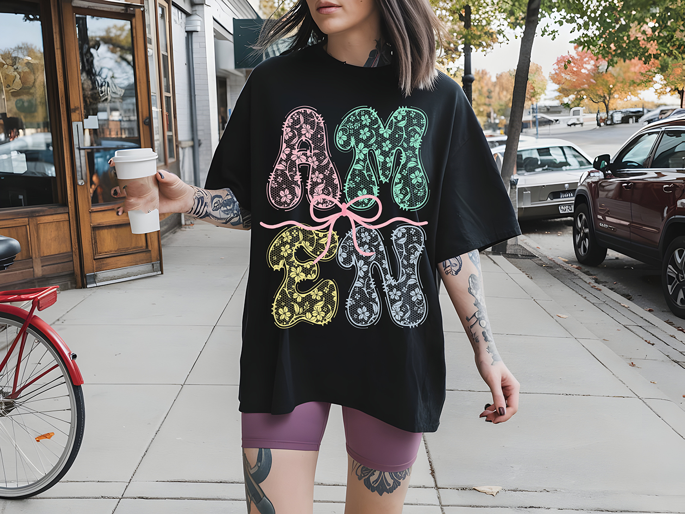 Colorful Lace Amen - DTF TRANSFER