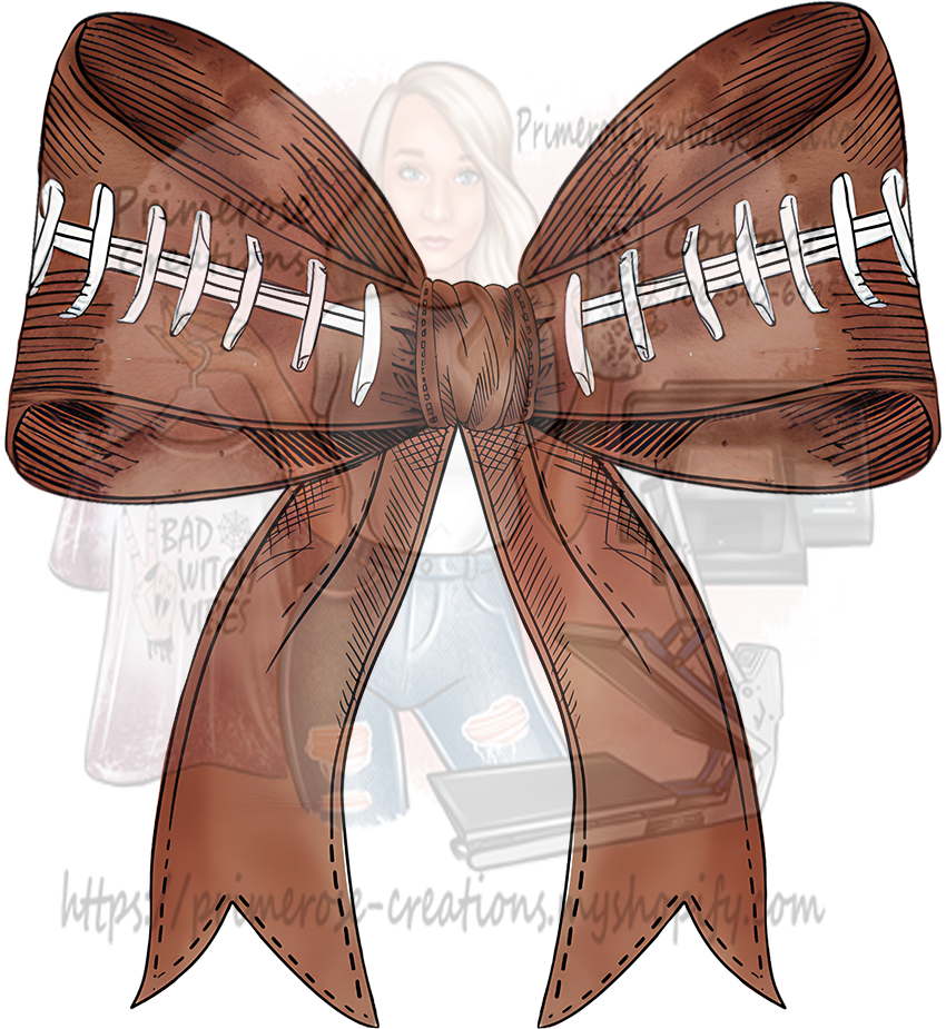 Football Coquette Bow
