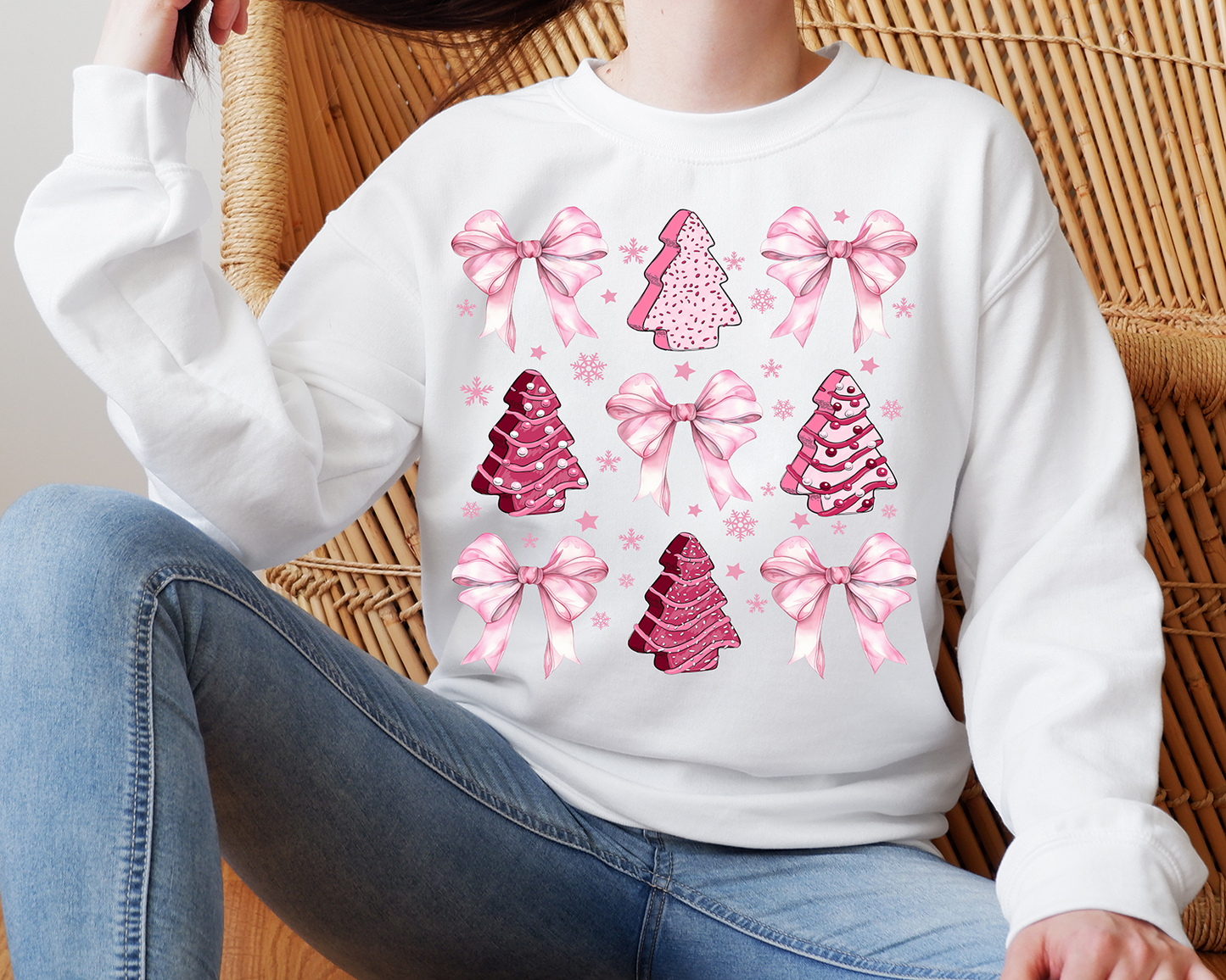 Coquette Pink Tree-Full Color-DTF TRANSFER-2-5 Business Days