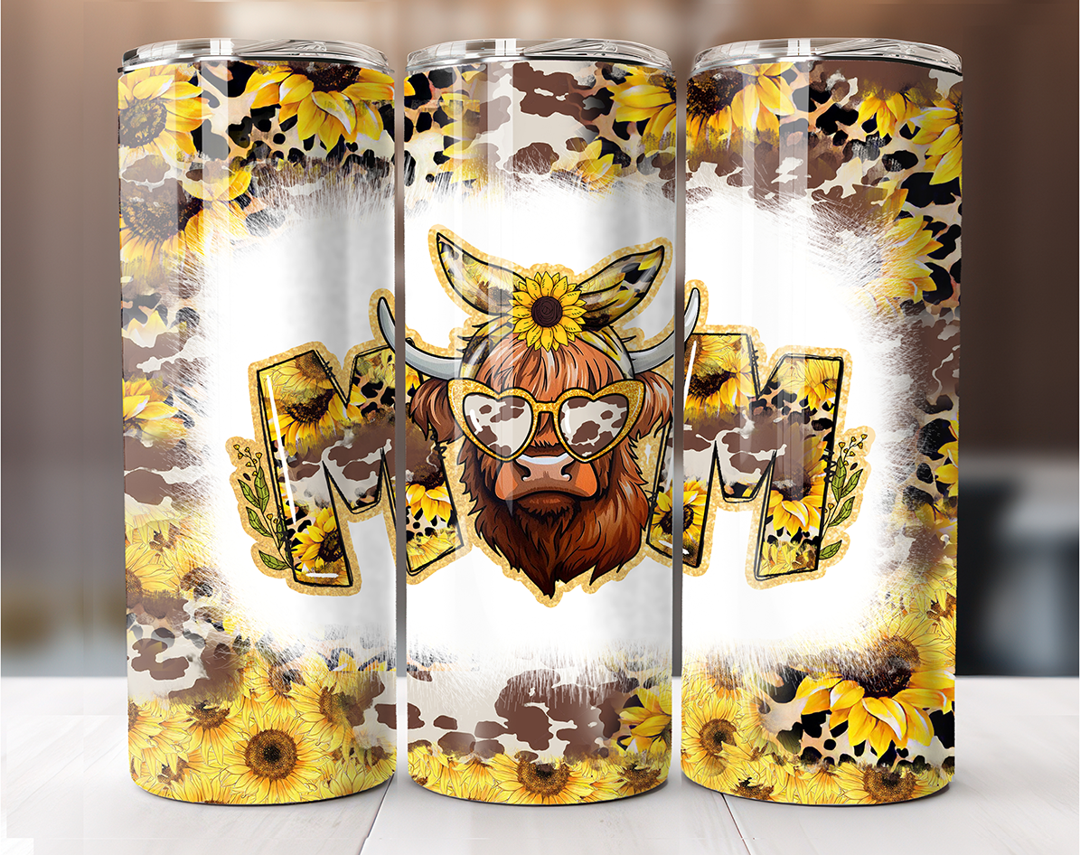 Daisy Cow Mom-20oz Sublimation