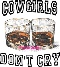 Wild Ones Pocket W/ Cowgirls Don't Cry Back DTF