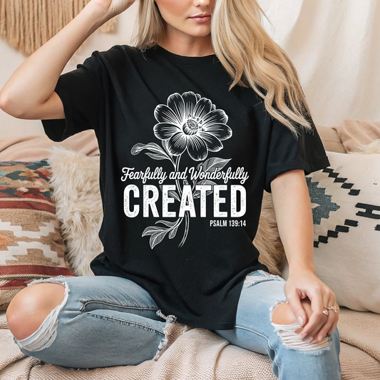 Created-White-Single Color- DTF TRANSFER- 2-5 Business Days