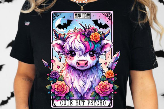 Cute But Psycho - DTF TRANSFER