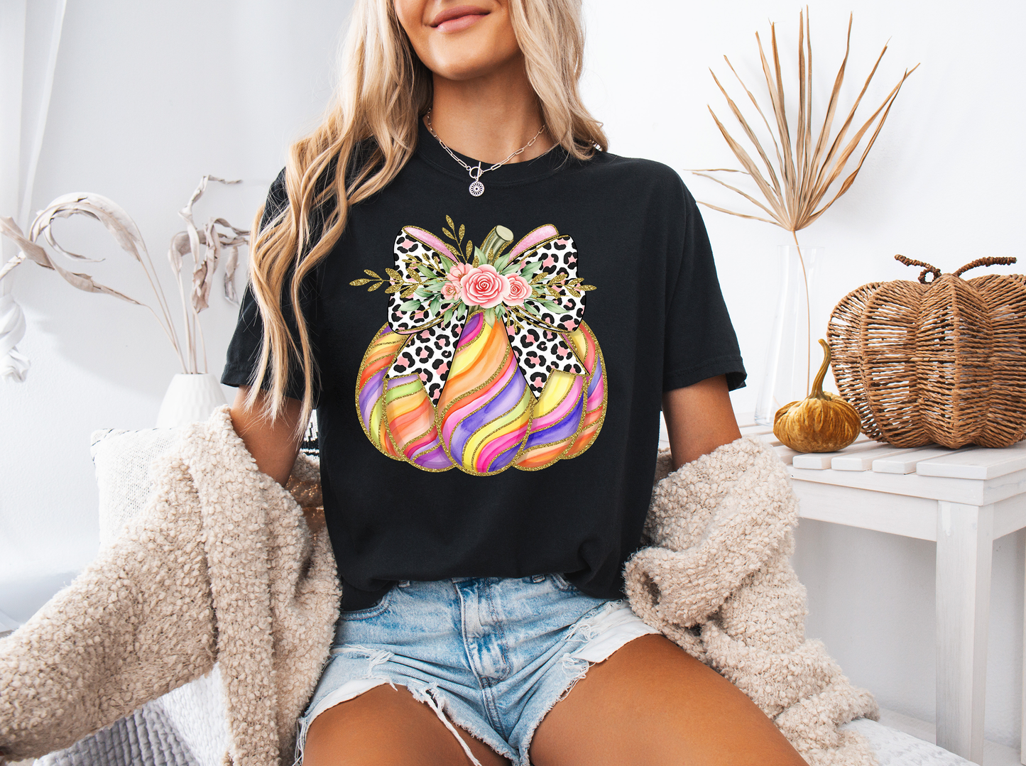 Cute Pumpkin-Full Color- DTF TRANSFER-2-5 Business Days