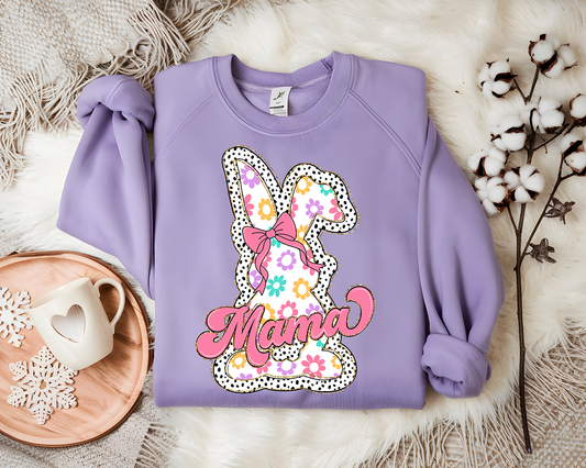Dalmation Floral Bunny - DTF TRANSFER