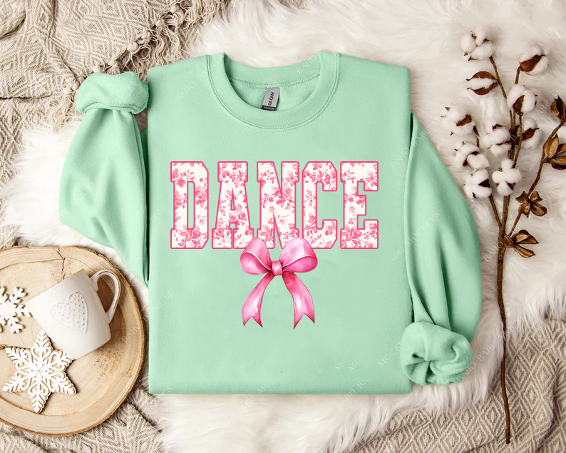 Dance Pink Floral -Full Color- DTF Transfer-Kiss it Goodbye