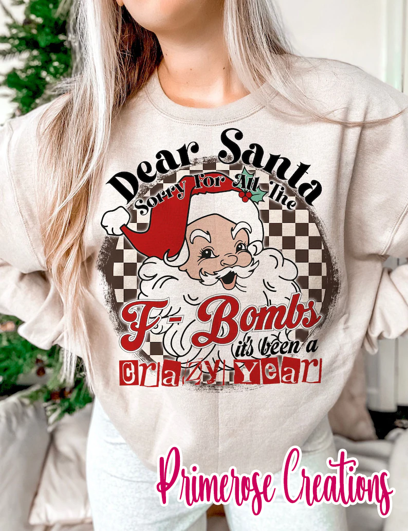 Dear Santa Sorry DTF