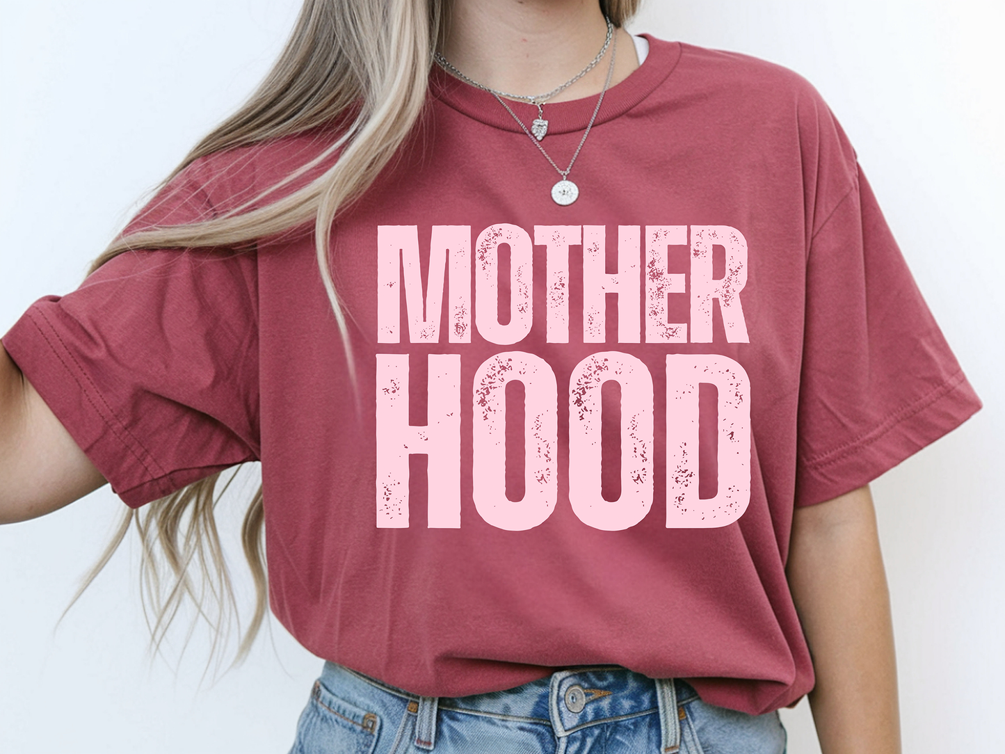 Distressed Motherhood - Full Color - DTF Transfer - 2-5 Business Days