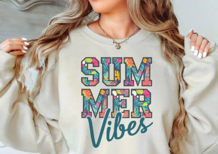 Doodle Summer Vibes - DTF TRANSFER -