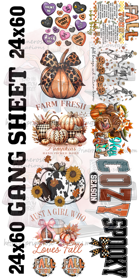 Fall Gang Sheet 20x60