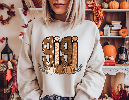 Fall Gigi-Full Color DTF Transfer -RTS#42