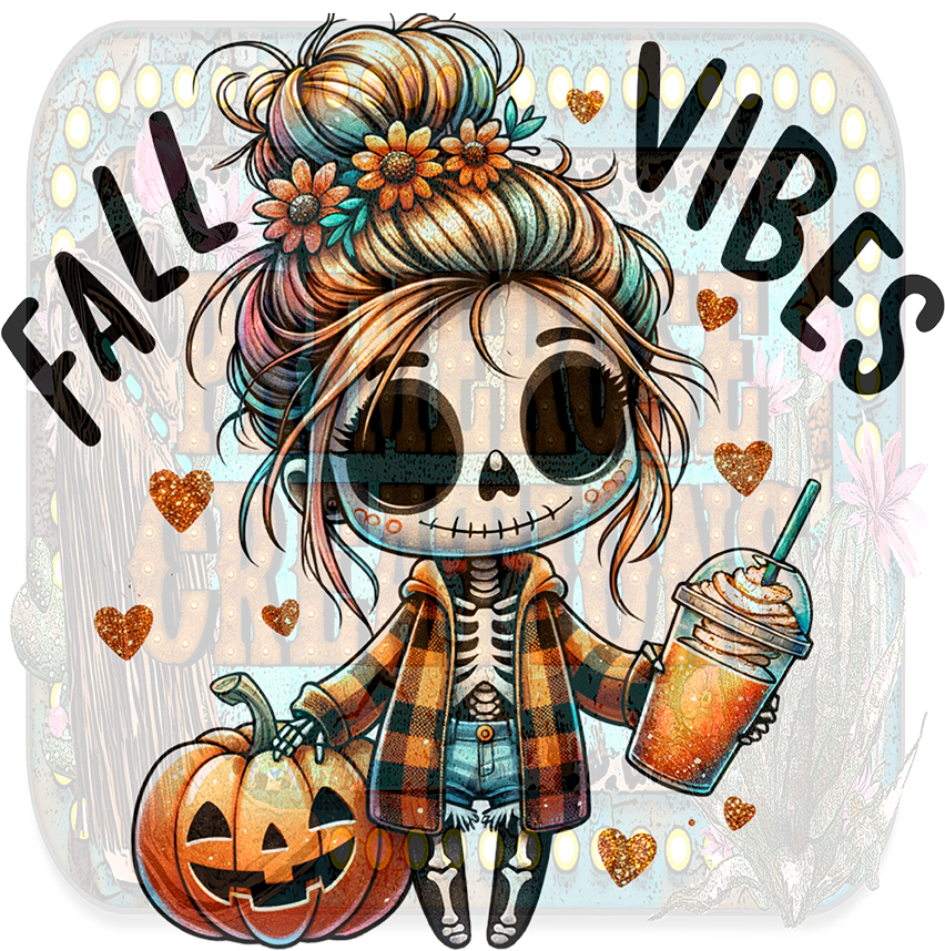 Fall Vibes girl Skelly (youth)