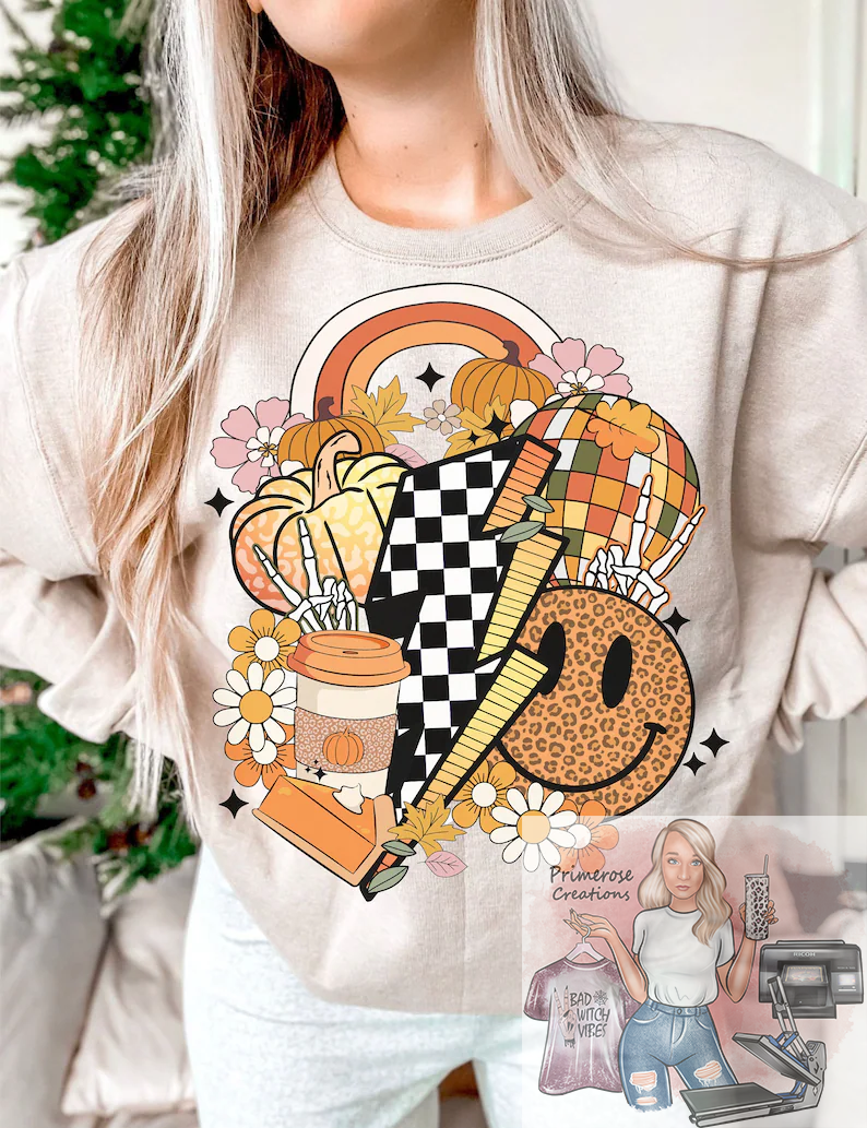 Fall Vibes Retro Sweatshirt