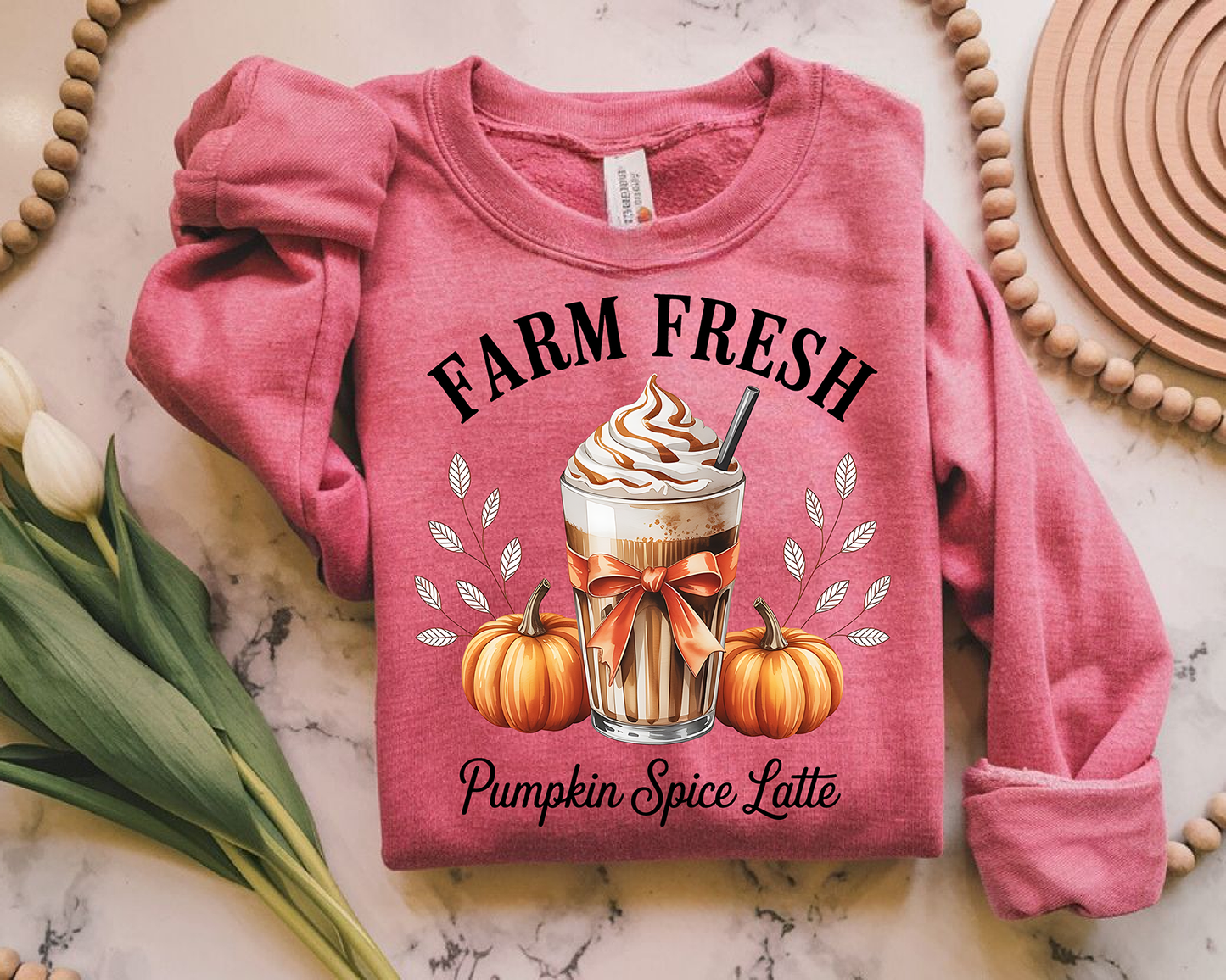 Farm Fresh Pumpkin Spice- Full Color- DTF TRANSFER-2-5 Business Days