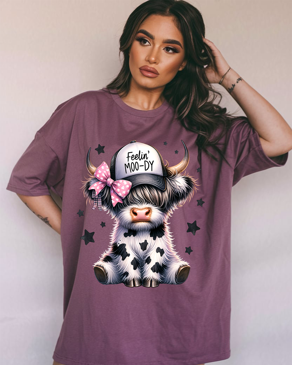 Feeling Moo-dy- Full Color DTF Transfer