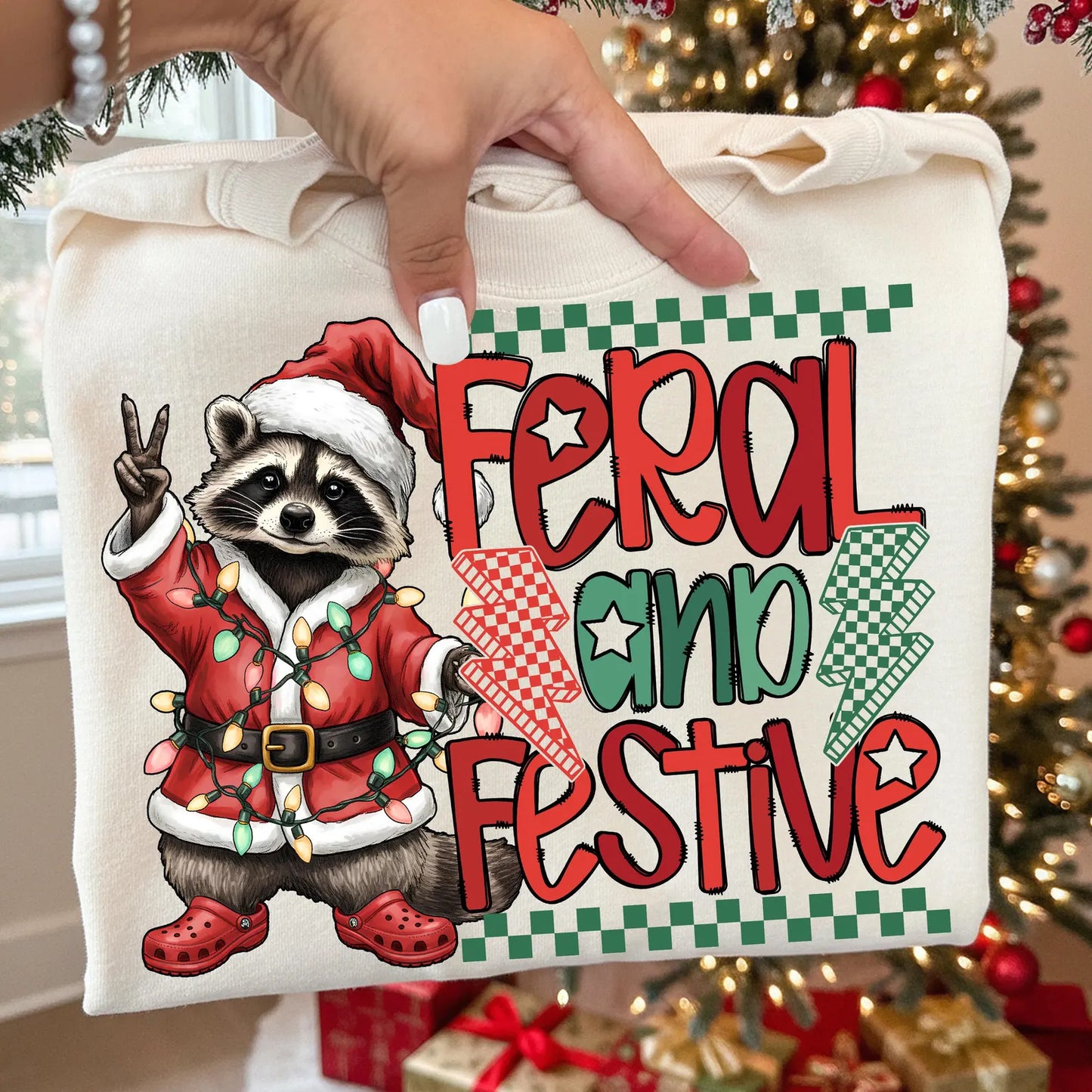 Feral and Festive - Full Color DTF Transfer - Friday New Releases