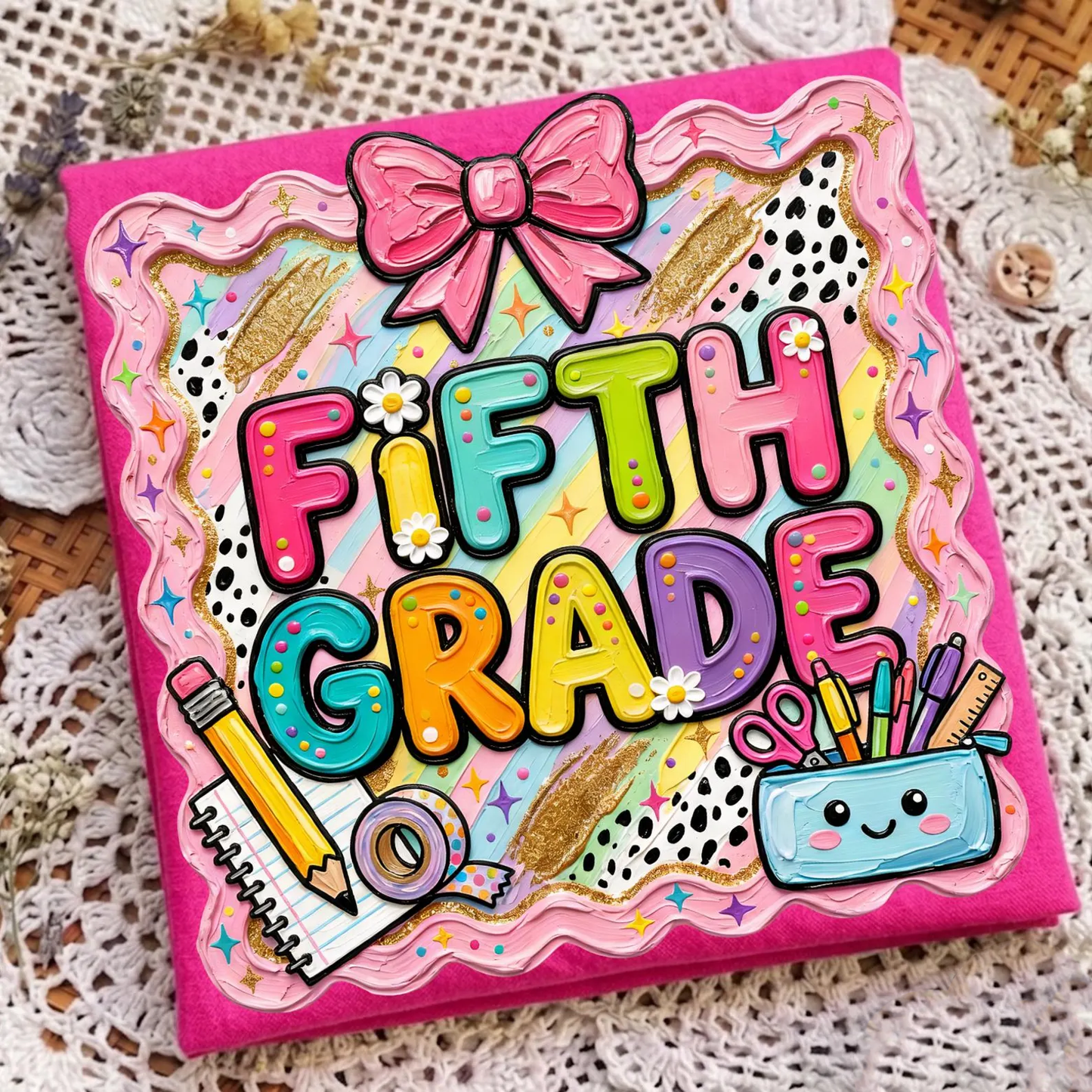 Fifth Grade - Girl Youth - Full Color DTF Transfer - Thrifty Thursday