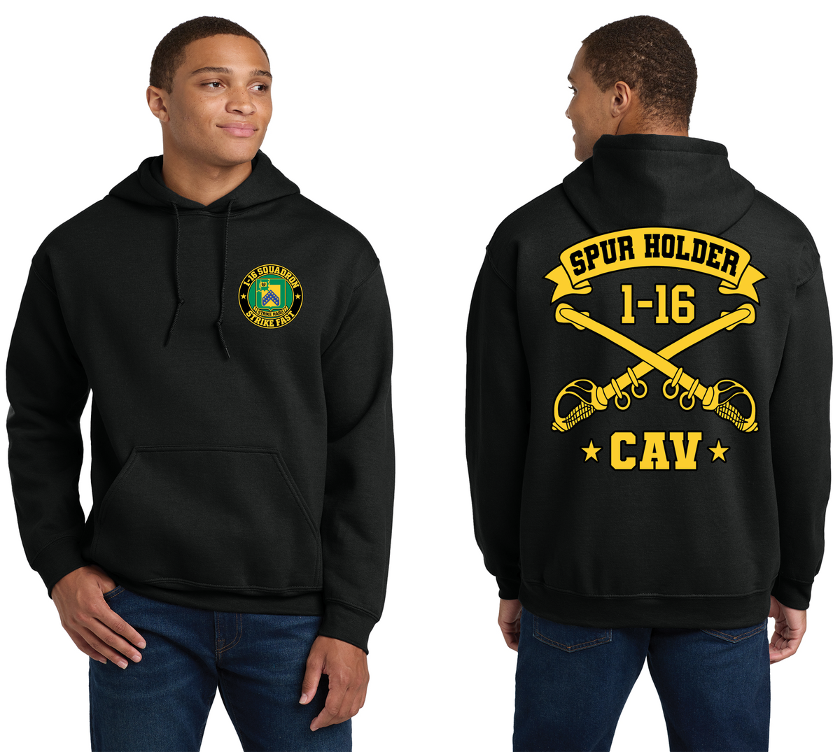Spur Ride Regular Hoodie - Front & Back