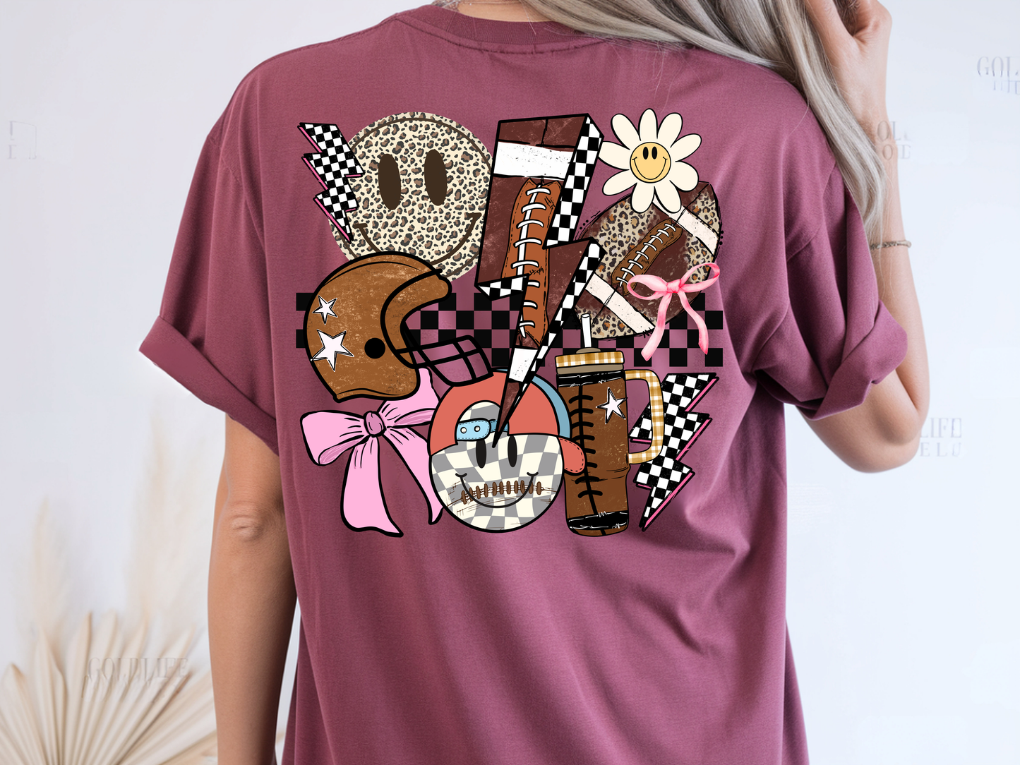 Football Groovy w/ Pocket - DTF TRANSFER - WHOLESALE
