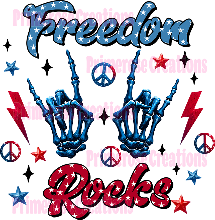 Freedom Rocks Skelly Hands