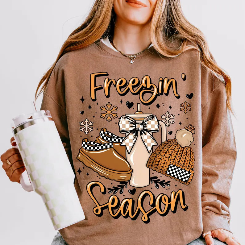 Freezin Season - Full Color DTF Transfer - Friday New Releases