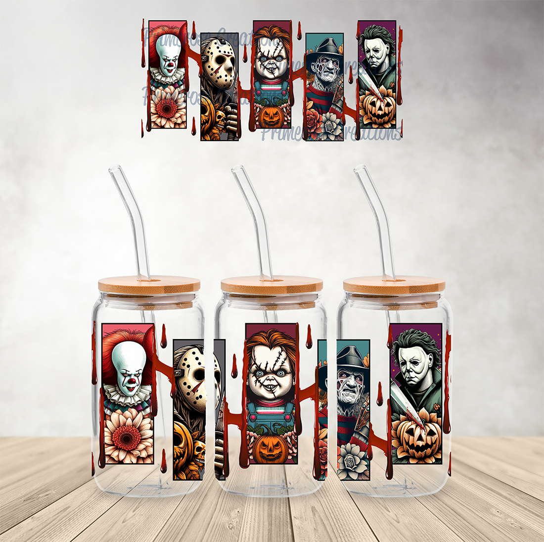 Friends Blood Drip- 16 oz UVDTF Wrap