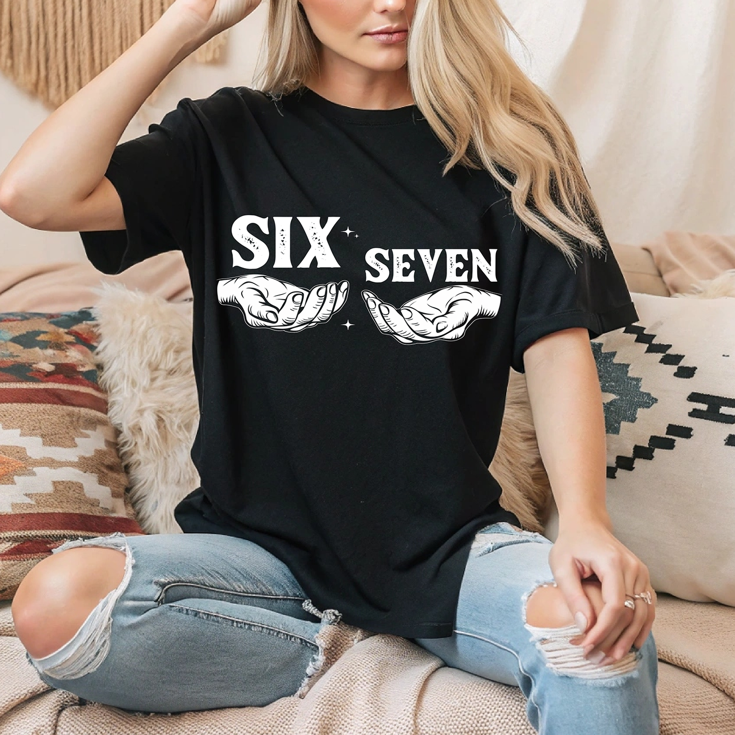 Funny Six Seven-Full Color-DTF TRANSFER- 2-5 Business Days