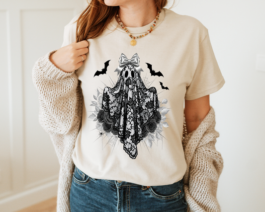 Ghost Lace Black -Single Color-DTF TRANSFER