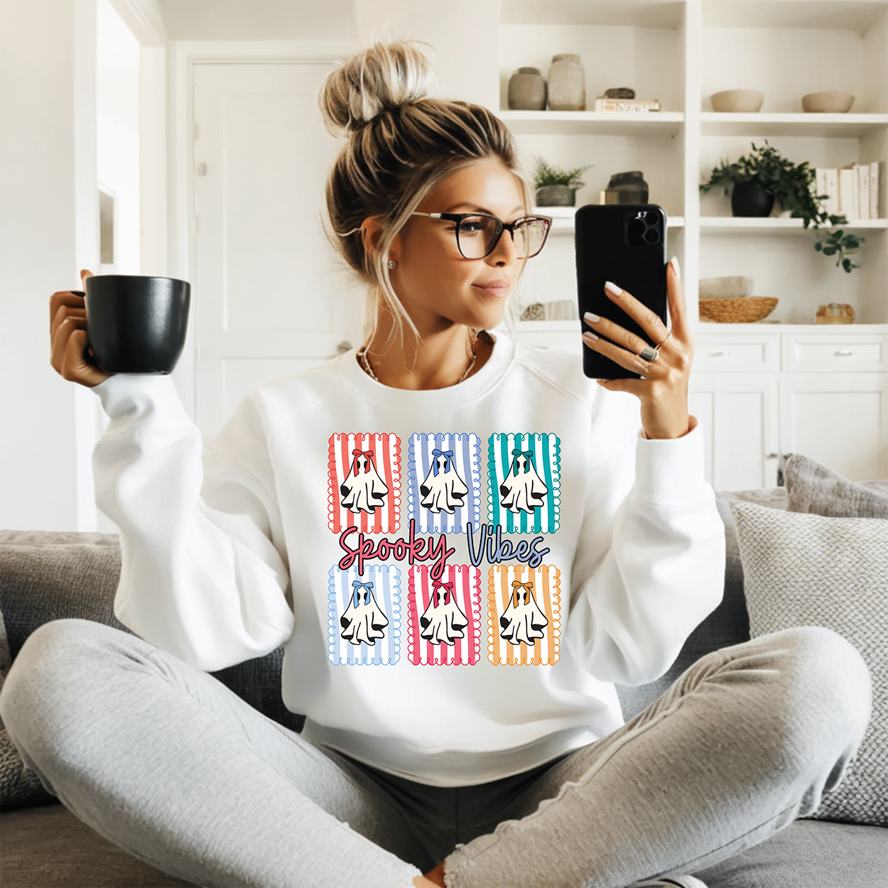 Ghost Spooky-Full Color- DTF Transfer-2-5 Business Days