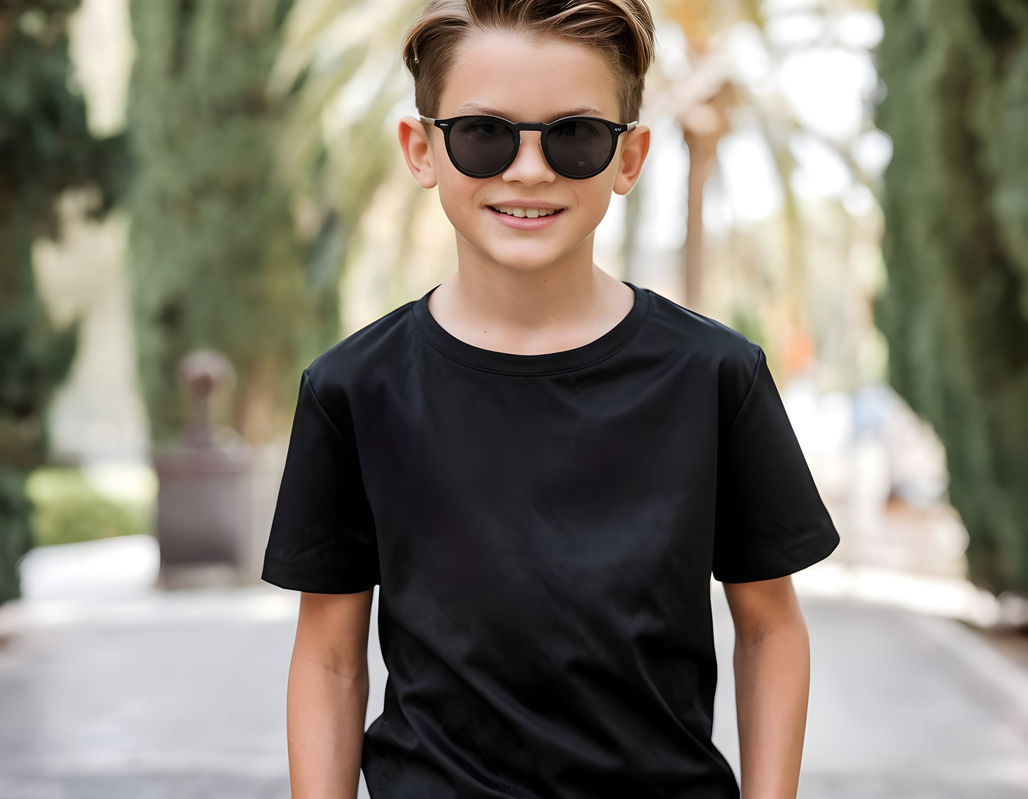 Black - YOUTH - BLANK T-SHIRT