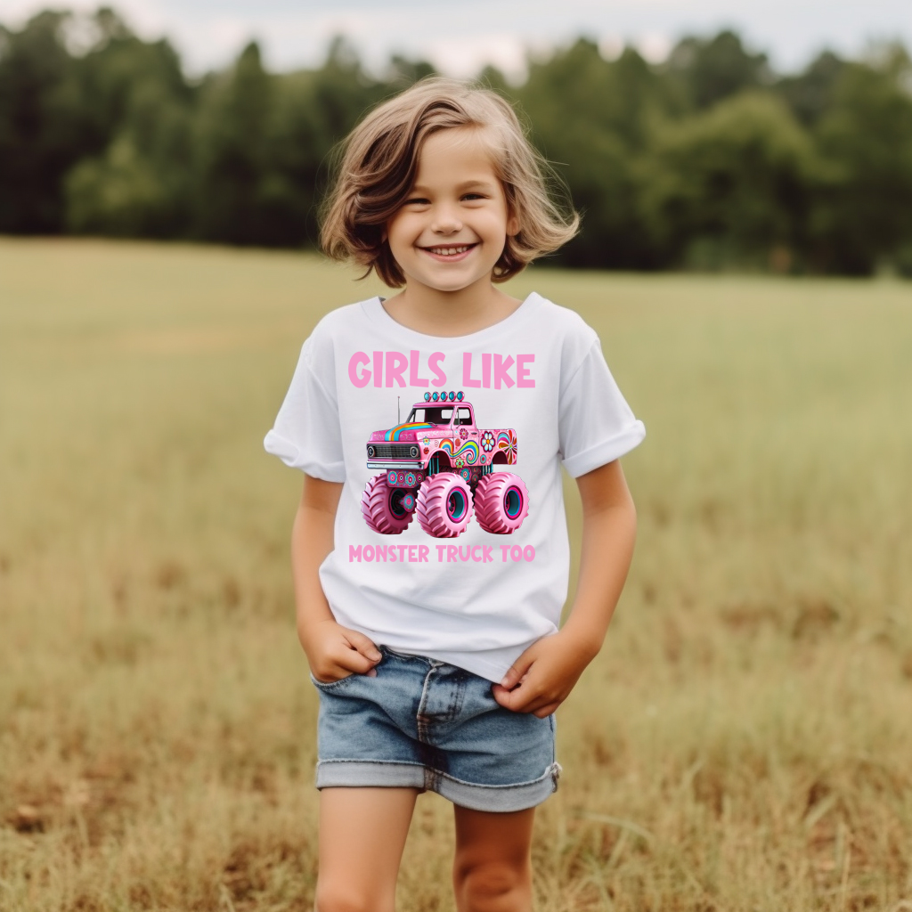 Girls Like Monster Truck- -YOUTH-DTF TRANSFER