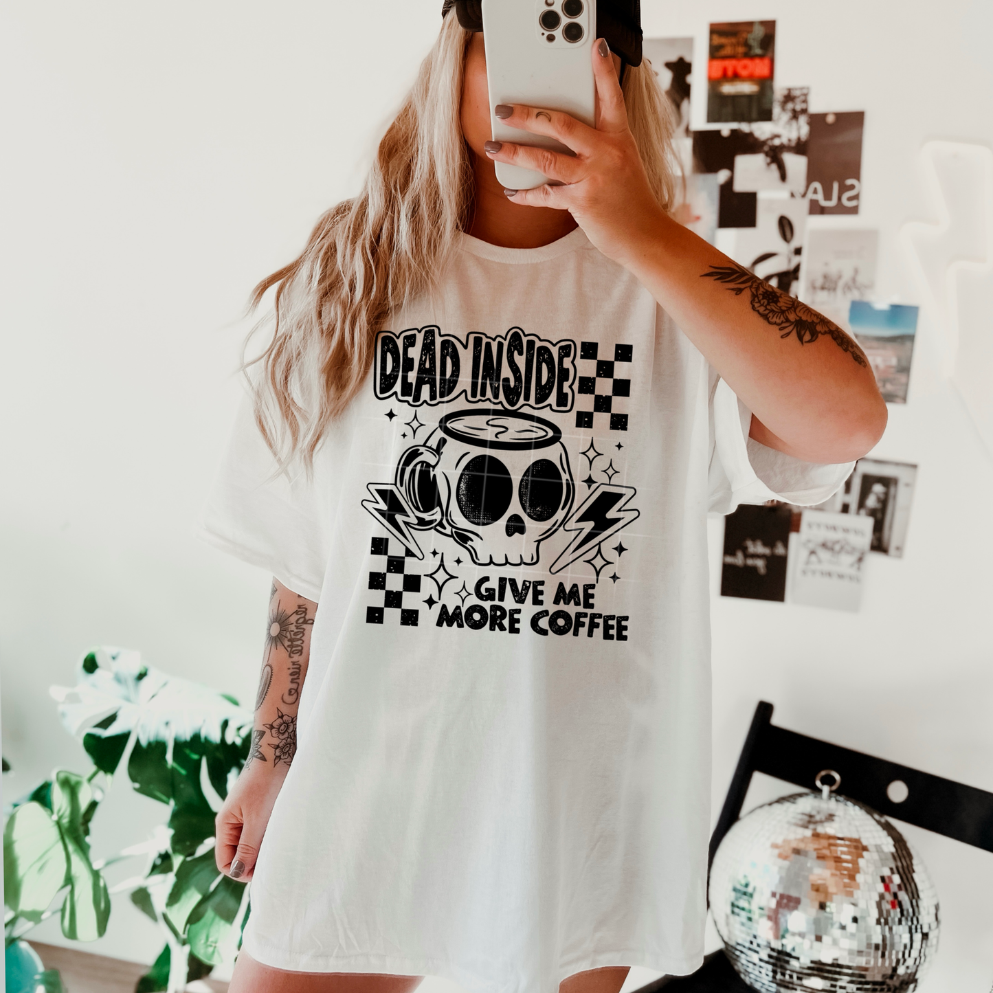 Give Me More Coffee - BLACK - DTF TRANSFER