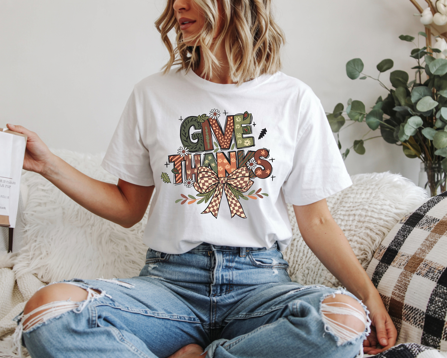 Give thankful 1-Full Color-DTF TRANSFER- 2-5 Business Days