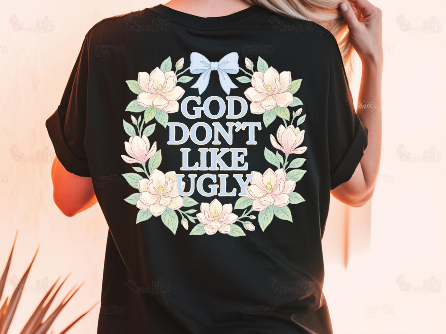 God Don't Like Ugly w/ Pocket - DTF TRANSFER - WHOLESALE