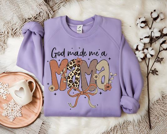 God Made Me A Mama Leopard Coquette - DTF TRANSFER
