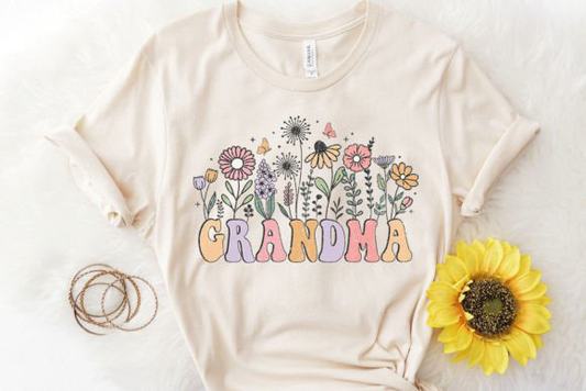 Grandma Florals - DTF TRANSFER