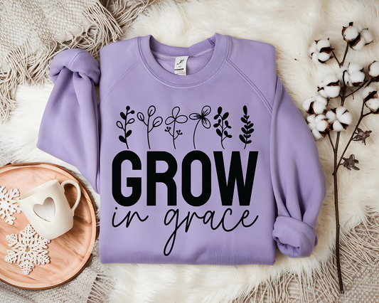 Grow In Grace -Single Color- DTF TRANSFER-2-5 Business Days