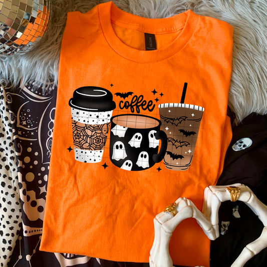 Halloween Coffee - Full Color - DTF Transfer-2-5 Business Days