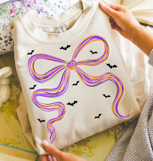 Halloween Coquette Bow - Full Color DTF Transfer - RTS#72