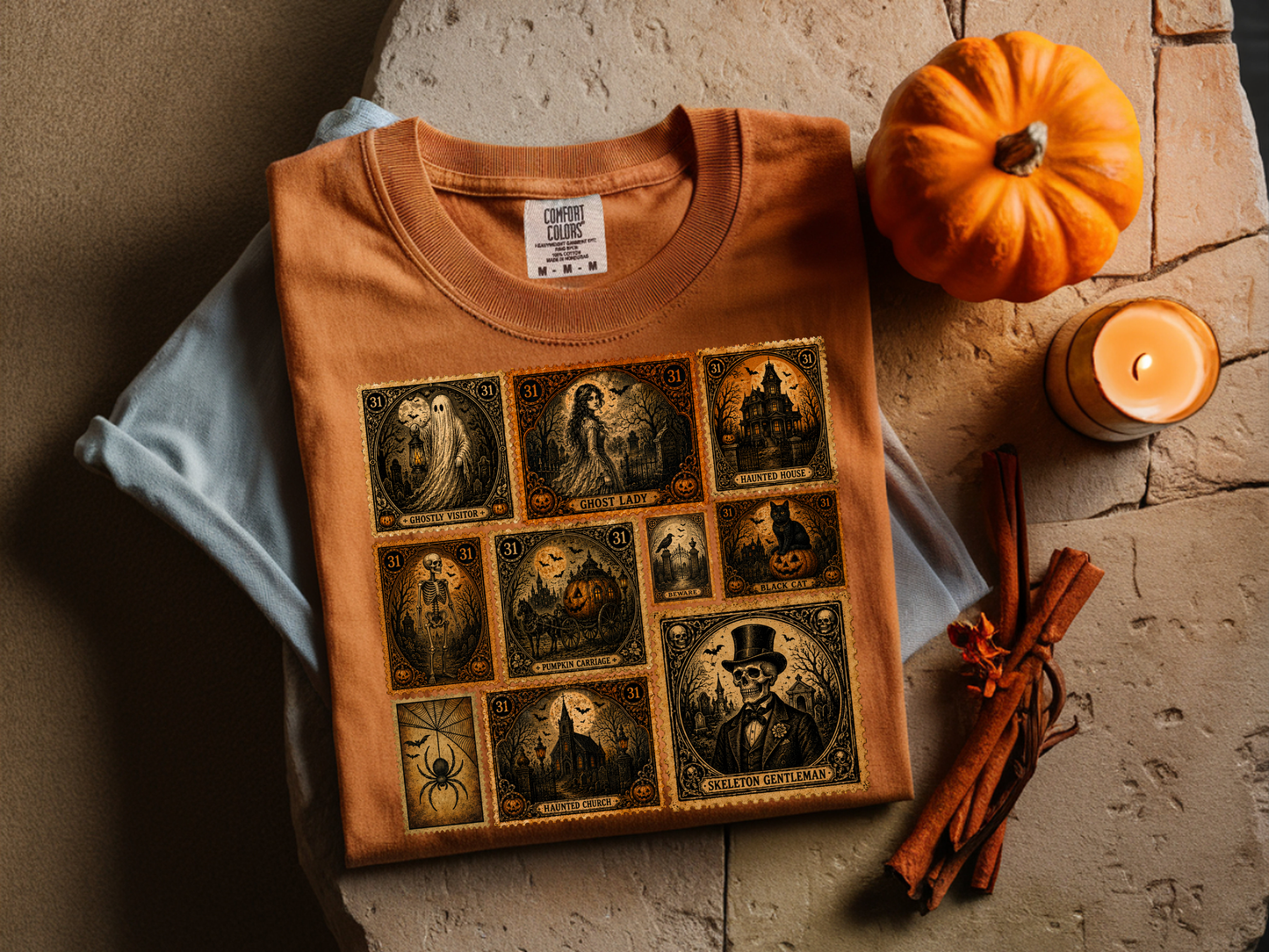 Halloween Stamps - Full Color DTF TRANSFER - WHOLESALE