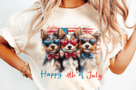 Happy 4July Puppies - DTF TRANSFER