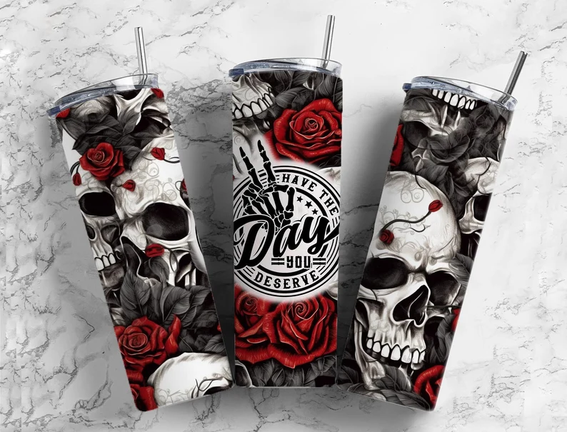 Have The Day Roses - 20oz TUMBLER WRAP