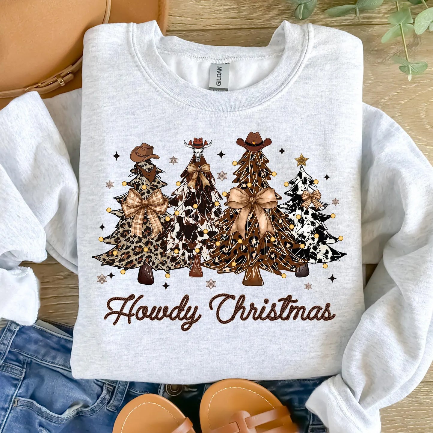 Howdy Christmas Trees-Full Color DTF Transfer - RTS#11