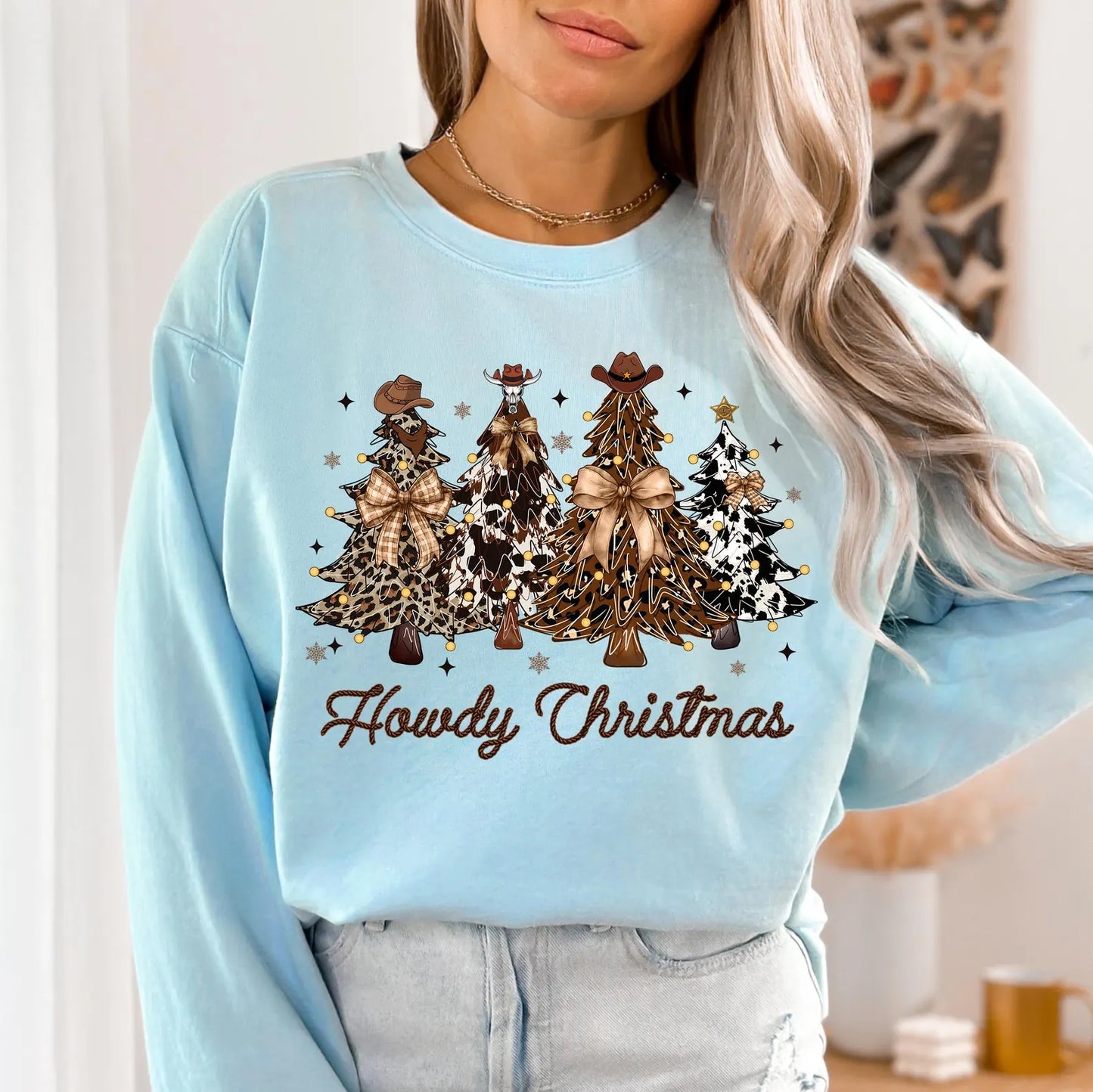 Howdy Christmas Trees-Full Color DTF Transfer - RTS#11